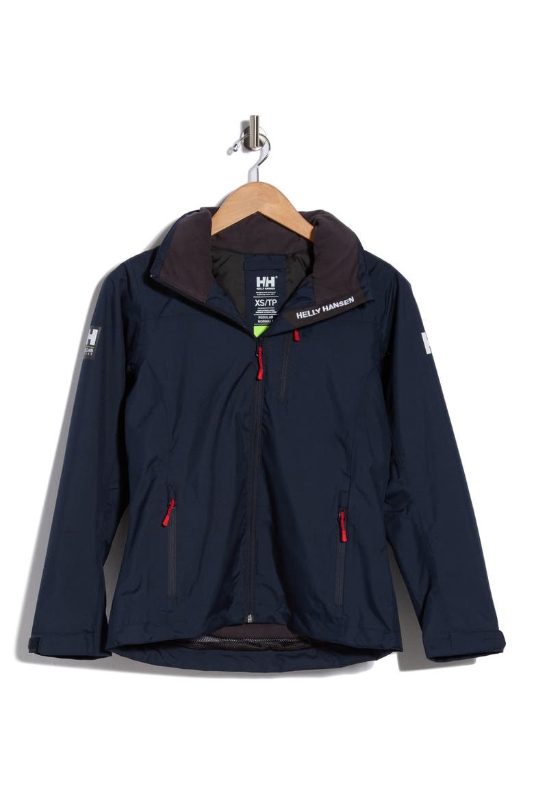 Crew Waterproof Jacket, Main, color, 598 NAVY