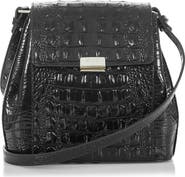 Brahmin Margo Croc Embossed Leather Crossbody Bag
