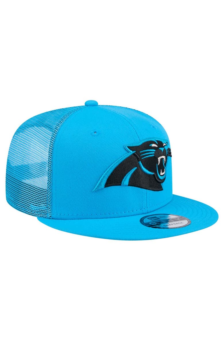 New Era Men's New Era Blue Carolina Panthers Main Trucker 9FIFTY Snapback Hat, Alternate, color, Blue