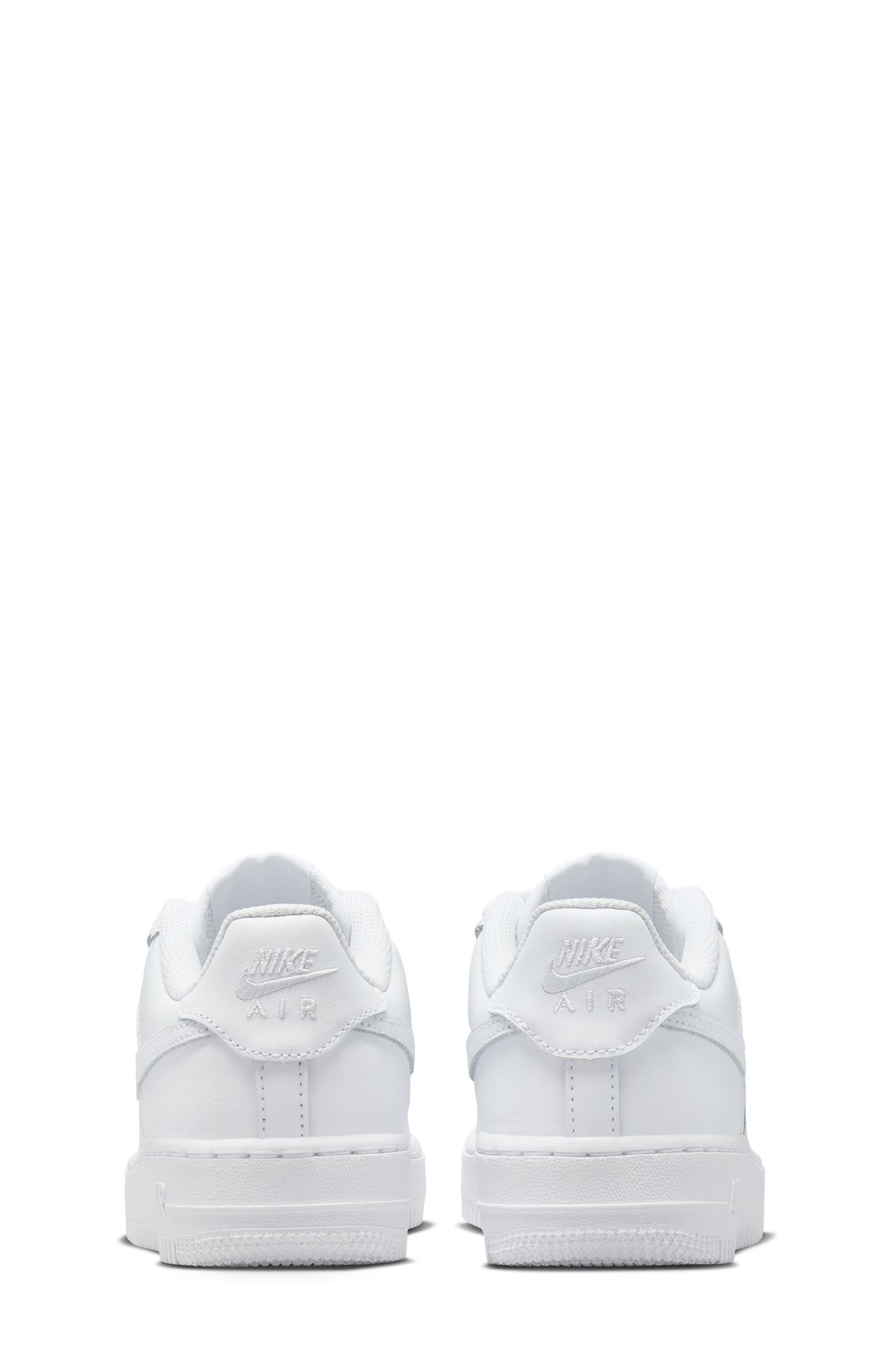 Nike Kids
 Air Force 1 Sneaker, Alternate, color, White/ White/ White/ White