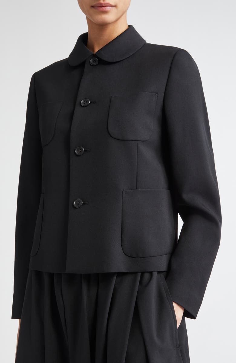 Comme des Garçons Girl Wool Gabardine Jacket, Alternate, color, 