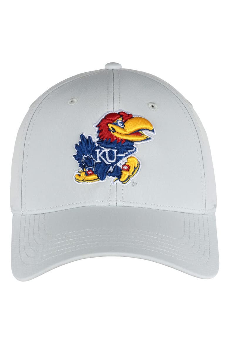 Men's Ahead  Stone Kansas Jayhawks Stratus AeroSphere Adjustable Hat, Alternate, color, Stone