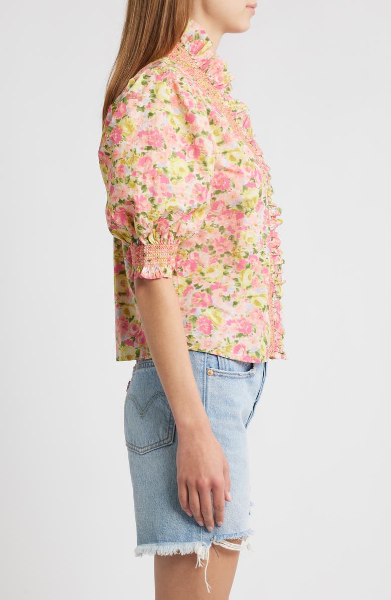 LOVE THE LABEL Zuri Floral Cotton Top, Alternate, color, 