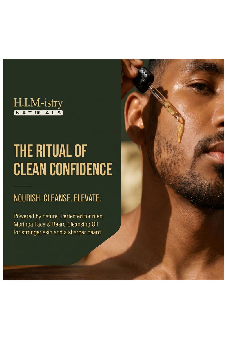 Moringa Face & Beard Cleansing Oil, Alternate, color, NO COLOR