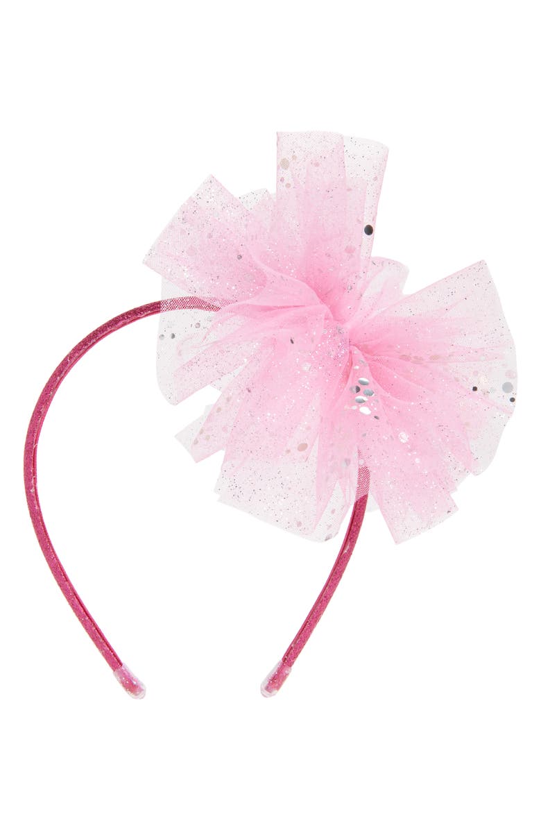 Cara Kids' Glitter Blow Headband, Main, color, Pink