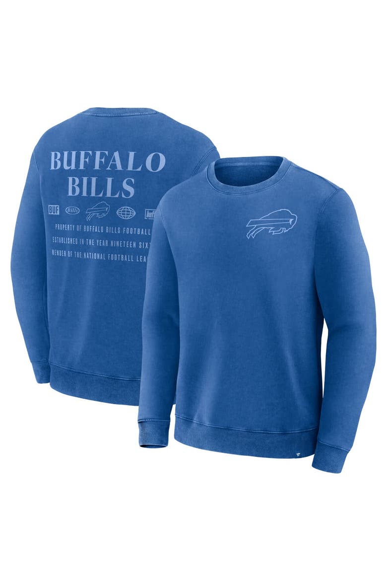 Men's Fanatics Royal Buffalo Bills Deep Route Pullover Sweatshirt, Main, color, Royal