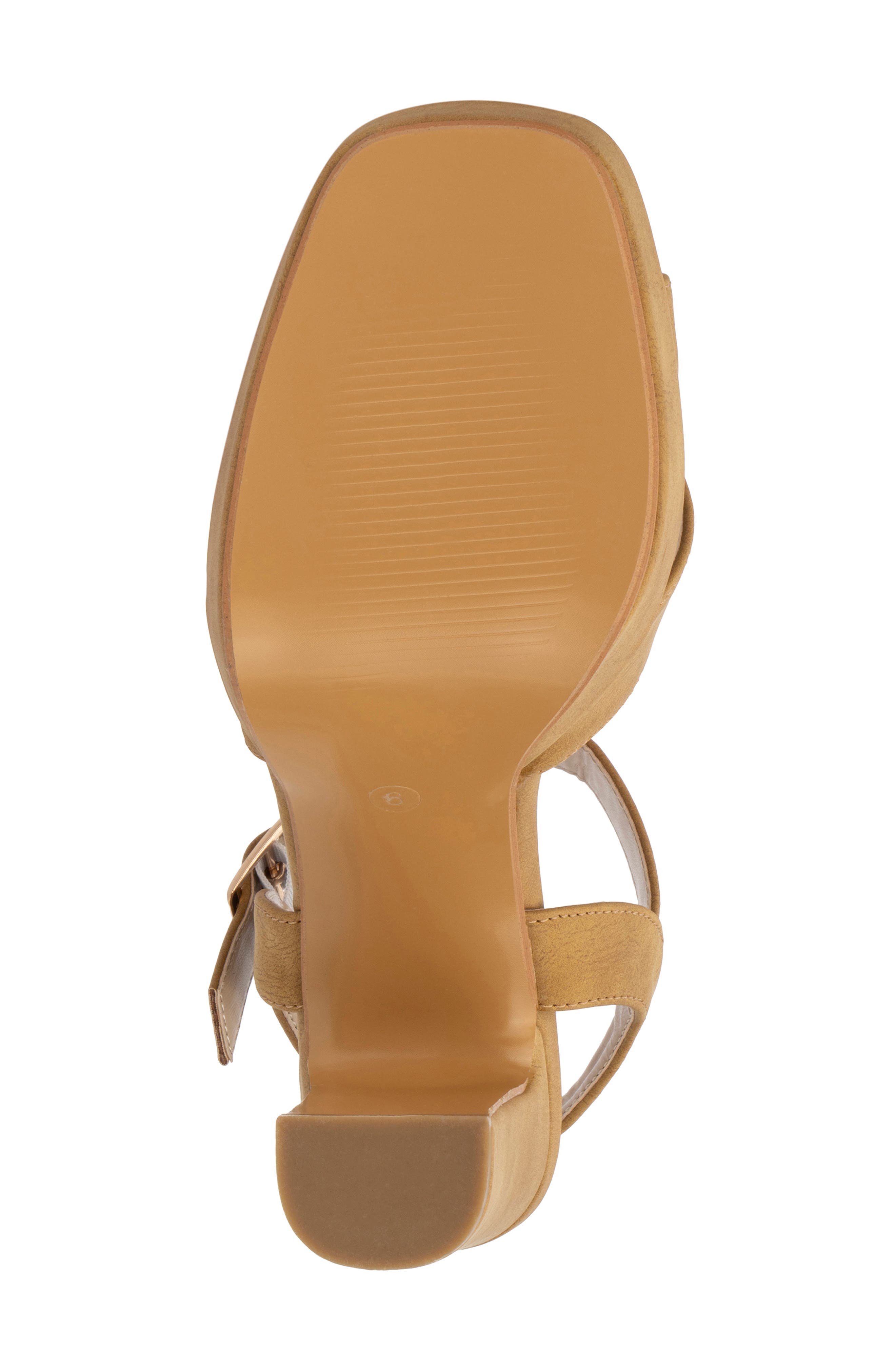 NEW YORK AND COMPANY Adalia Faux Leather Platform Pump, Alternate, color, Tan