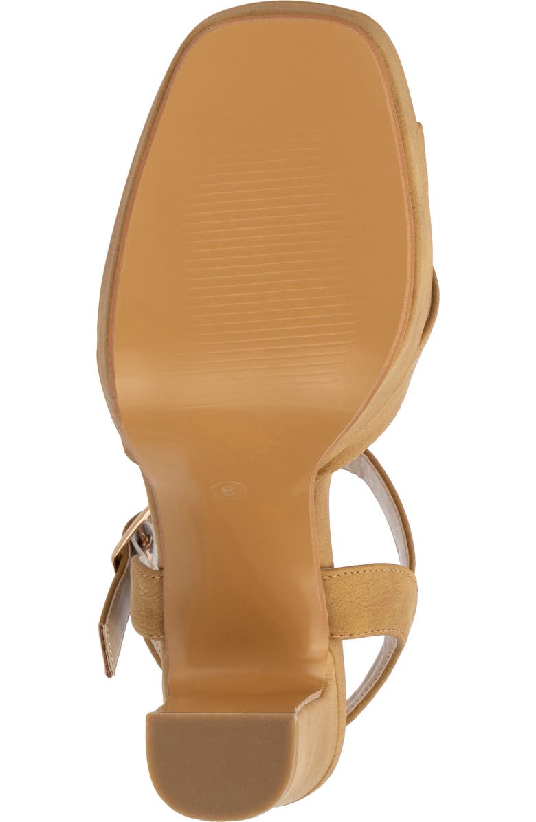 NEW YORK AND COMPANY Adalia Faux Leather Platform Pump, Alternate, color, Tan