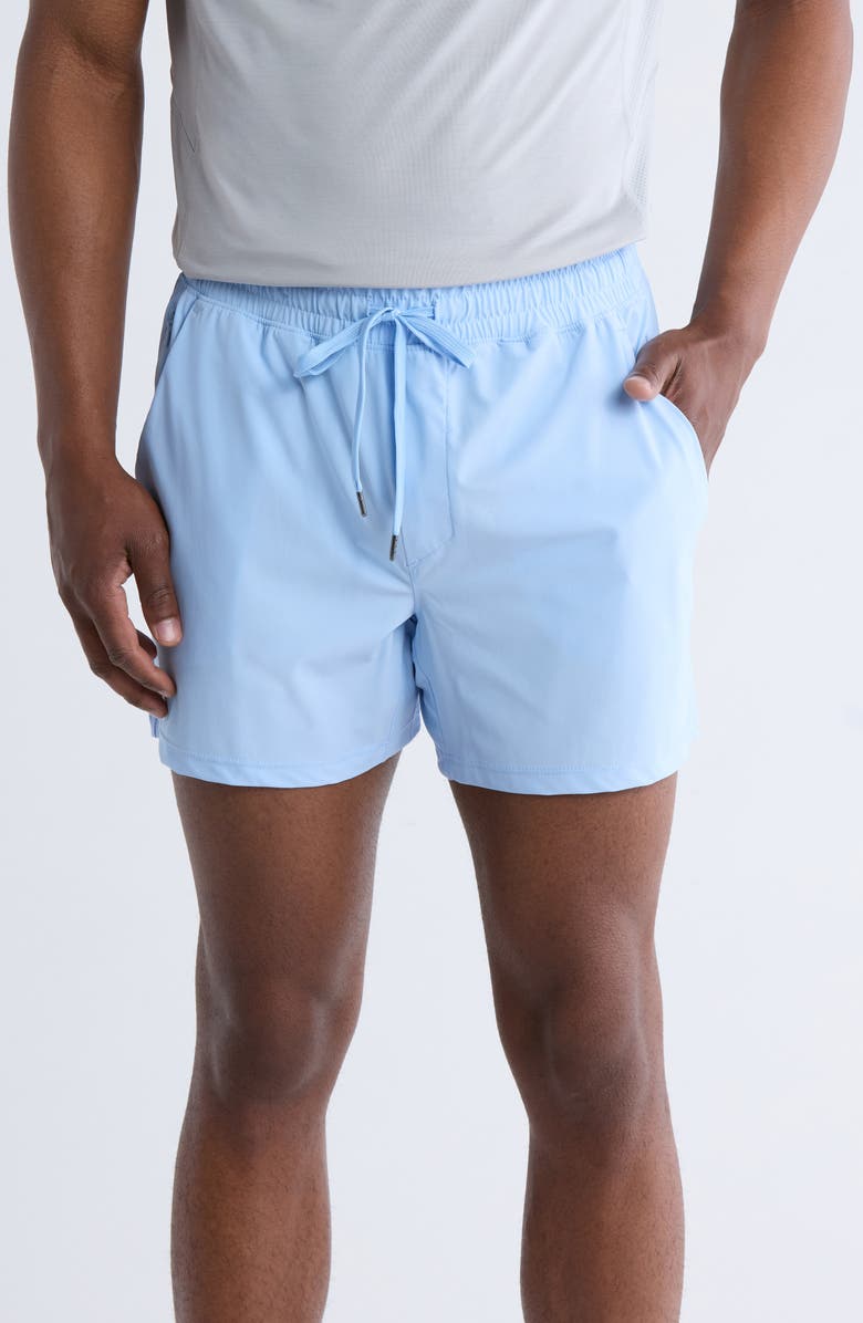 90 DEGREE BY REFLEX Warp End Zone 5-Inch Active Shorts, Main, color, Windsurfer