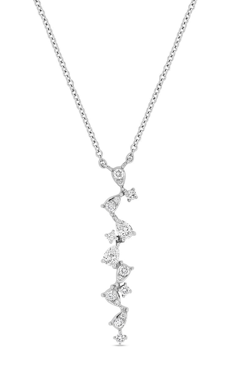 Bony Levy Solstice 18K White Gold Diamond Pendant Necklace, Main, color, 