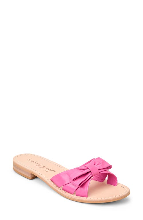 Shop Jack Rogers Brightly Bow Slide Sandal In Fuchsia Pink
