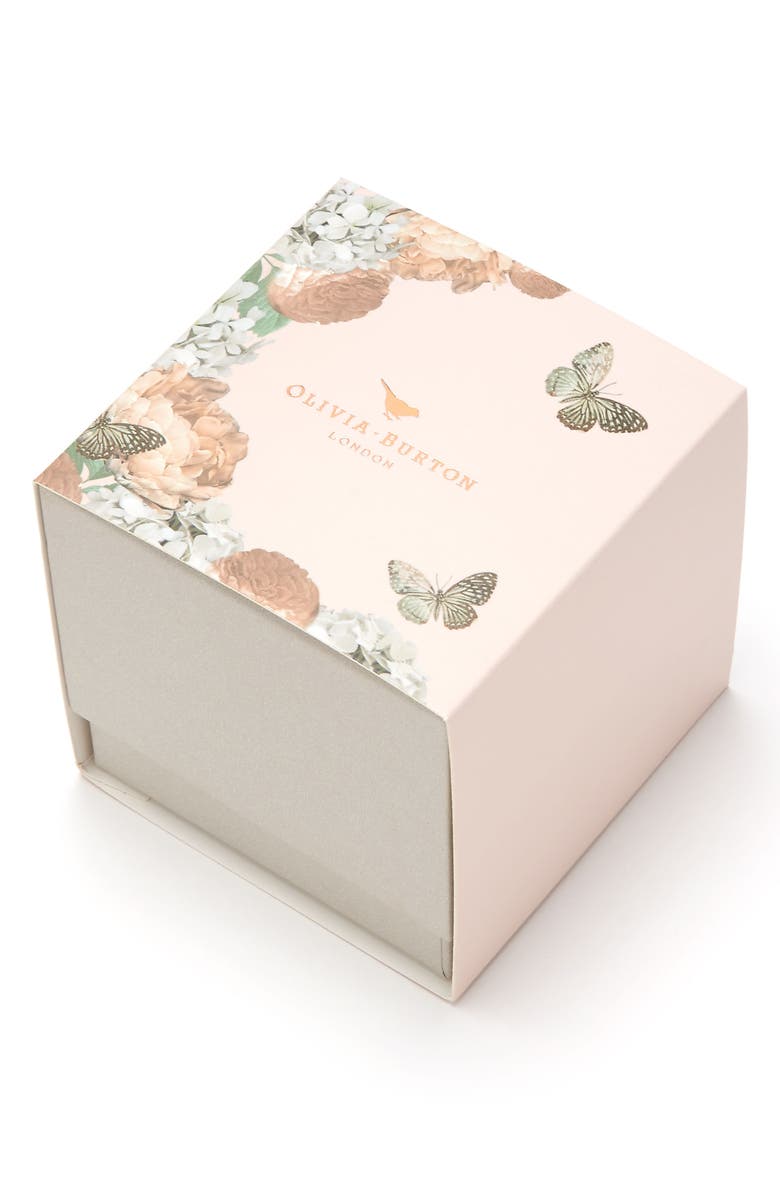 Olivia Burton 3D Daisy Leather Strap Watch, 30mm, Alternate, color,