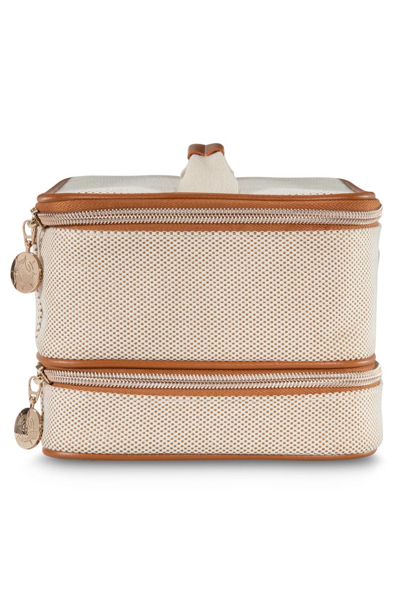 Stephanie Johnson Tropea Ivory Jenny Train Cosmetics Case, Alternate, color, Ivory