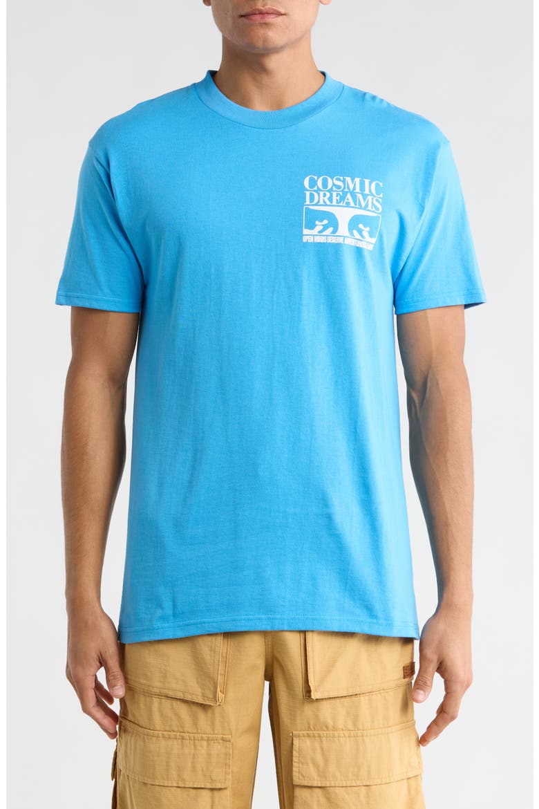 Cosmic Dreams Graphic T-Shirt, Main, color, AZURE BLUE