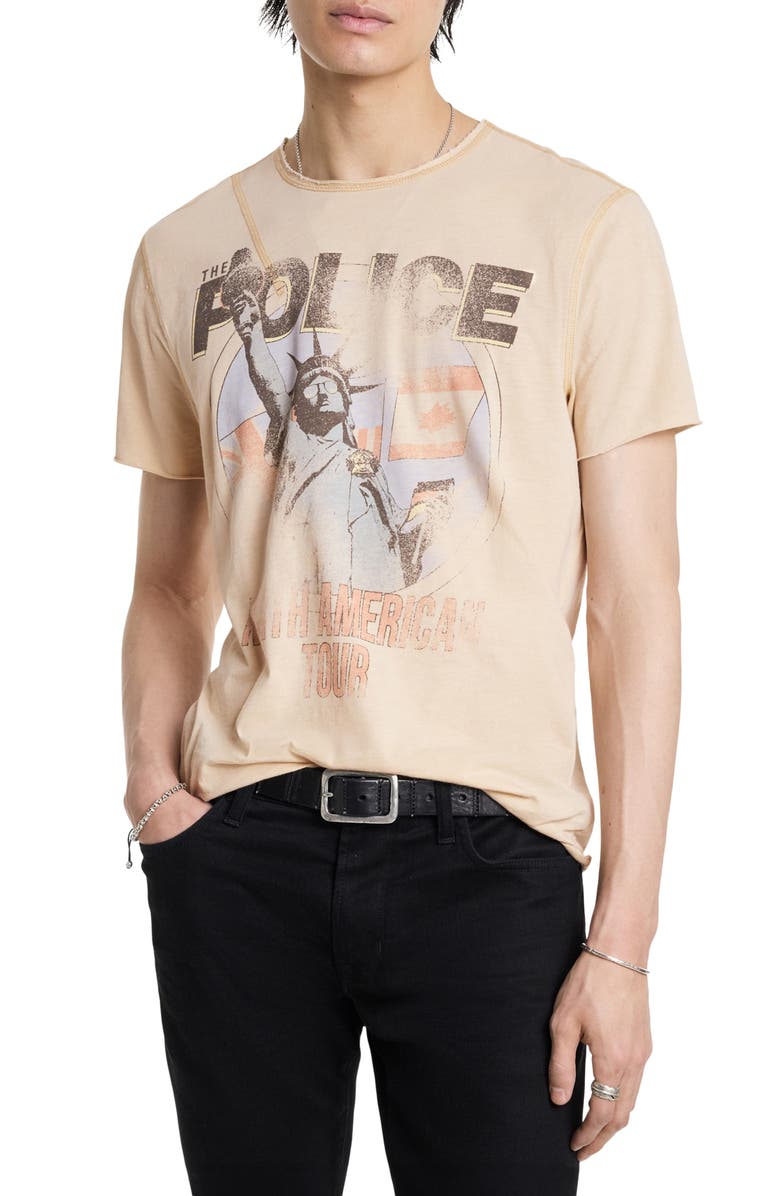 John Varvatos The Police Graphic T-Shirt, Main, color, 