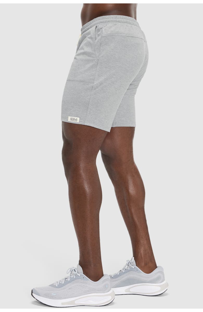 Peloton Dreamblend 7" Contrast Flatlock Short, Alternate, color, Light Heather Grey