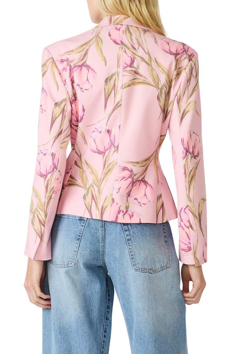 Regina Print Blazer, Alternate, color, ROSETTE PINK