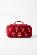 Elizabeth Scarlett Lobster Open Flat Makeup Bag