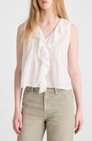 Madewell The Blaire Ruffle Sleeveless Top