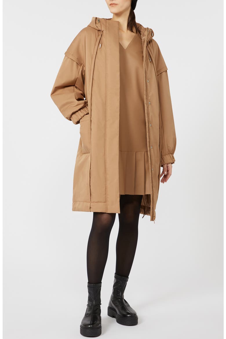 Fez Hooded Coat, Alternate, color, CAMEL
