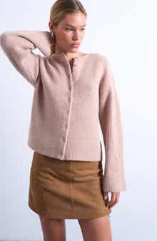 Topshop Shaker Stitch Relaxed Cardigan