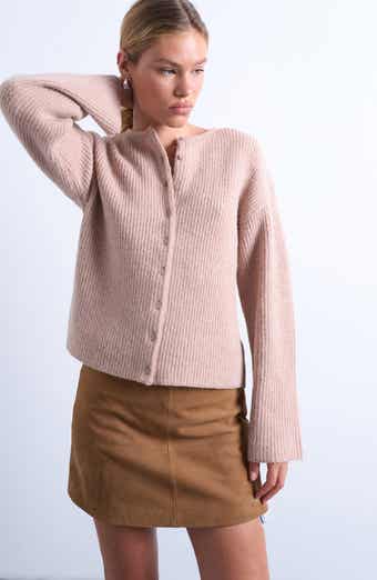 Topshop Shaker Stitch Relaxed Cardigan