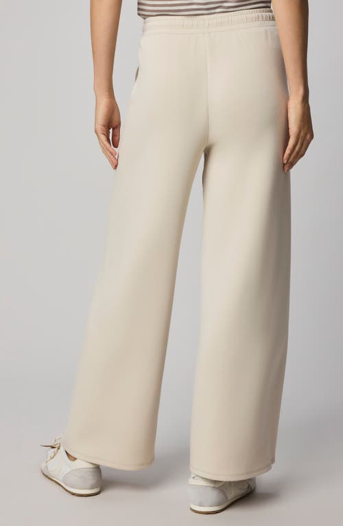 Splendid Scubasoft Wide Leg Drawstring Pants In Neutral