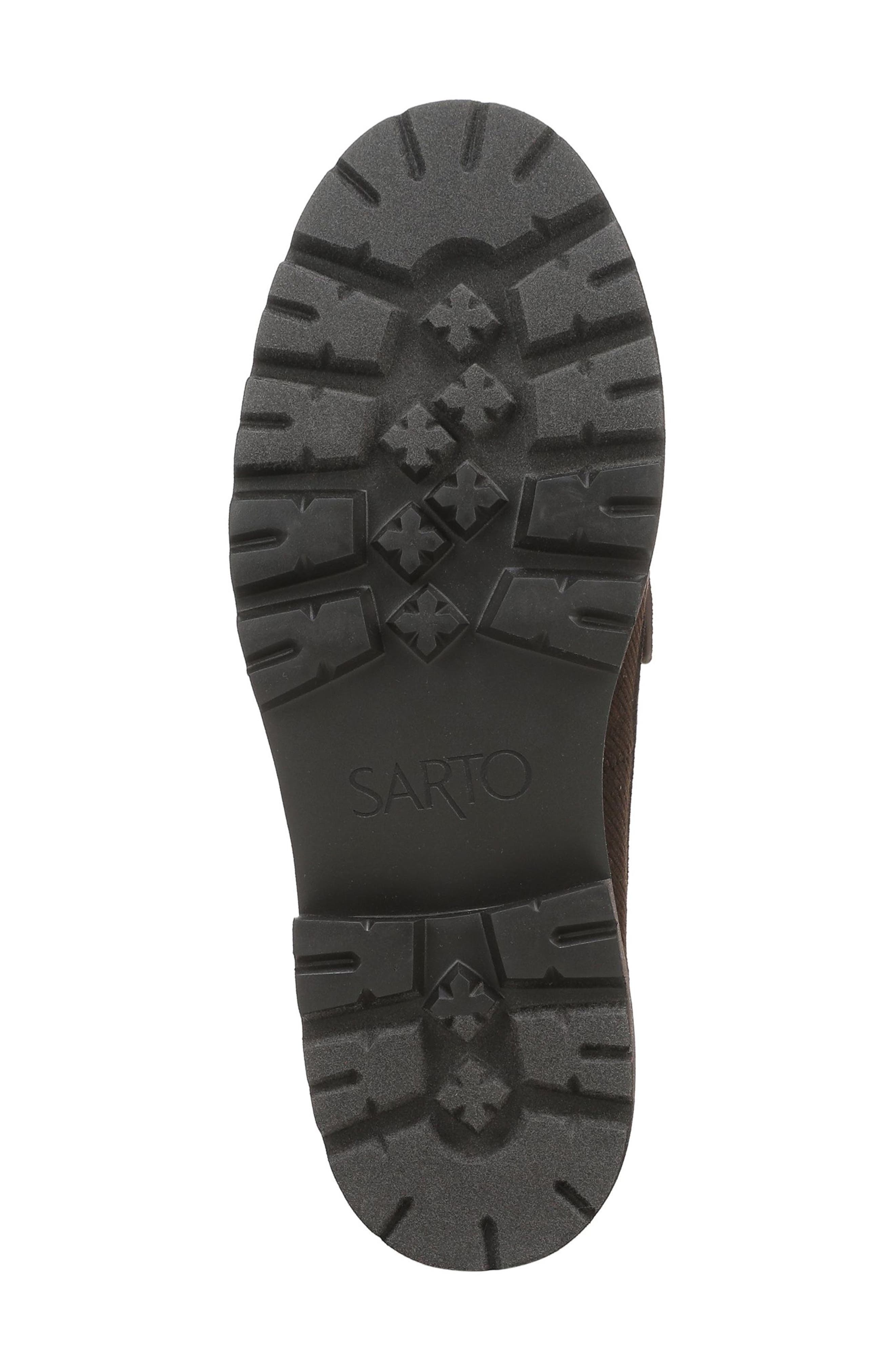 Saffron Lug Sole Loafer, Alternate, color, BROWN