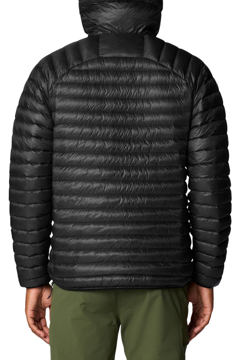 Ghost Whisperer Hooded Packable 1000 Fill Power Down Puffer Jacket, Alternate, color, BLACK