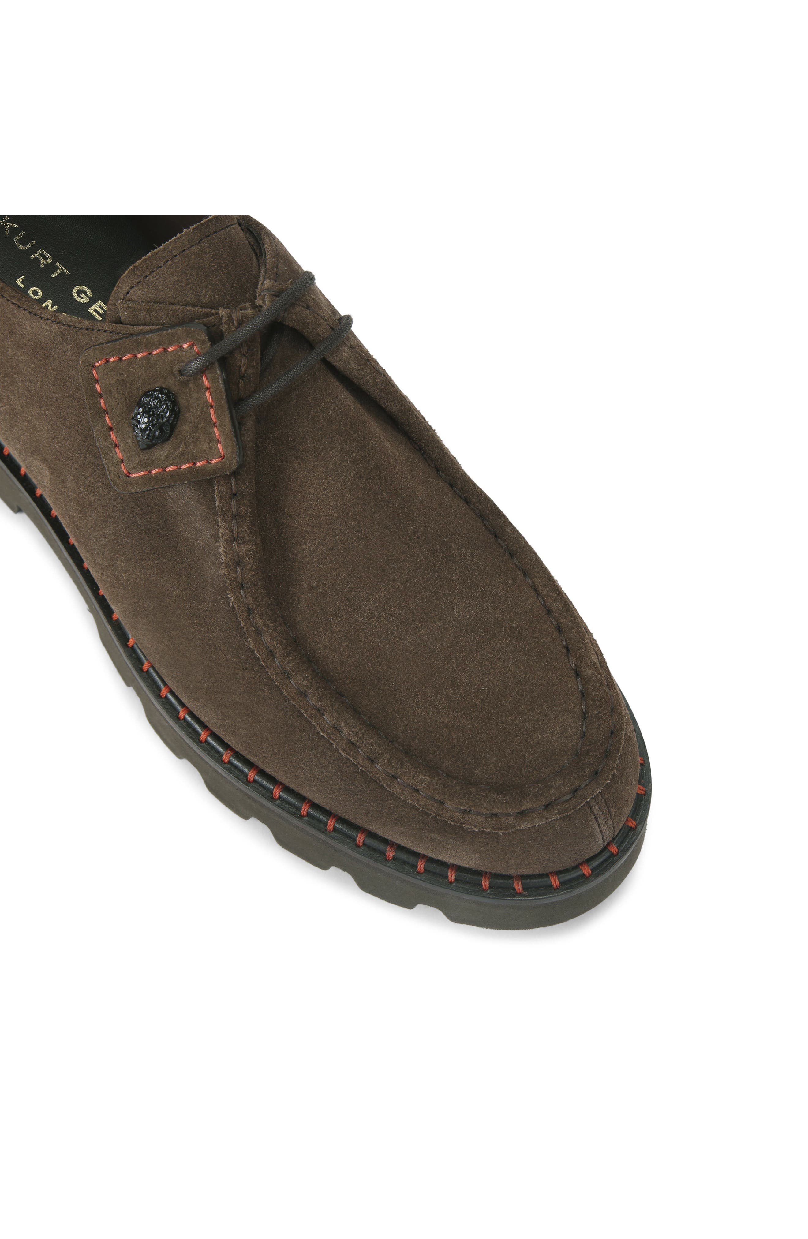 Kurt Geiger London Brompton Lugged Moc Toe Boot, Alternate, color, Brown