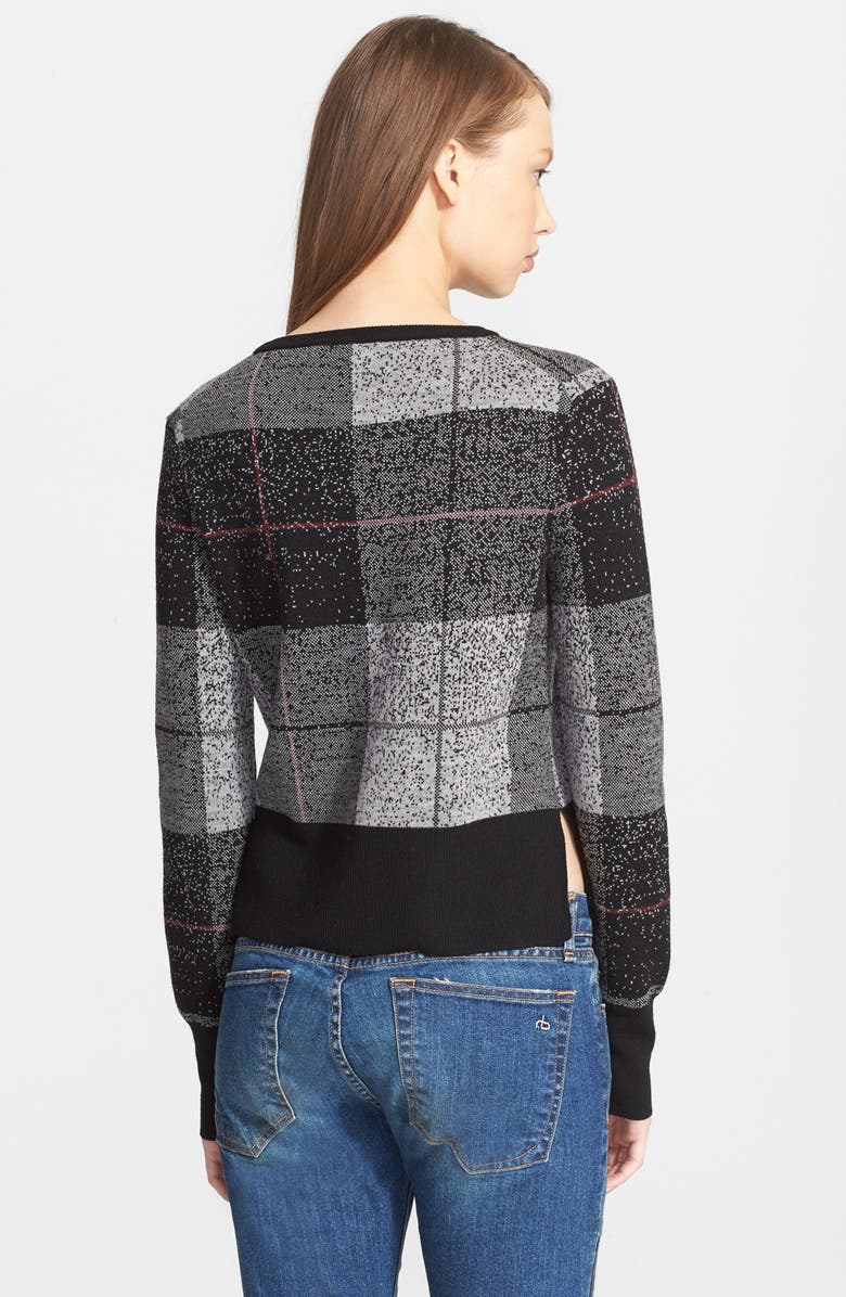 rag & bone/JEAN 'Tegan' Plaid Crewneck Pullover, Alternate, color, 
