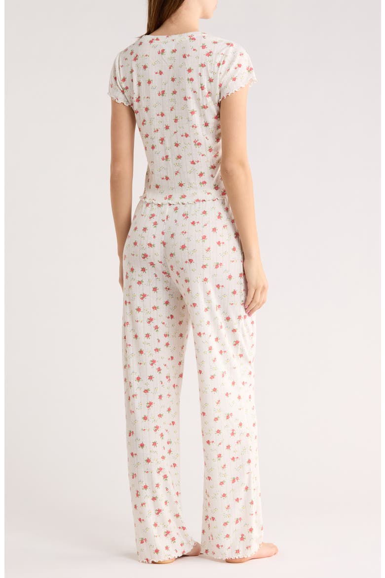 After Hours Pointelle Pajamas, Alternate, color, IVORY MAY ROSE