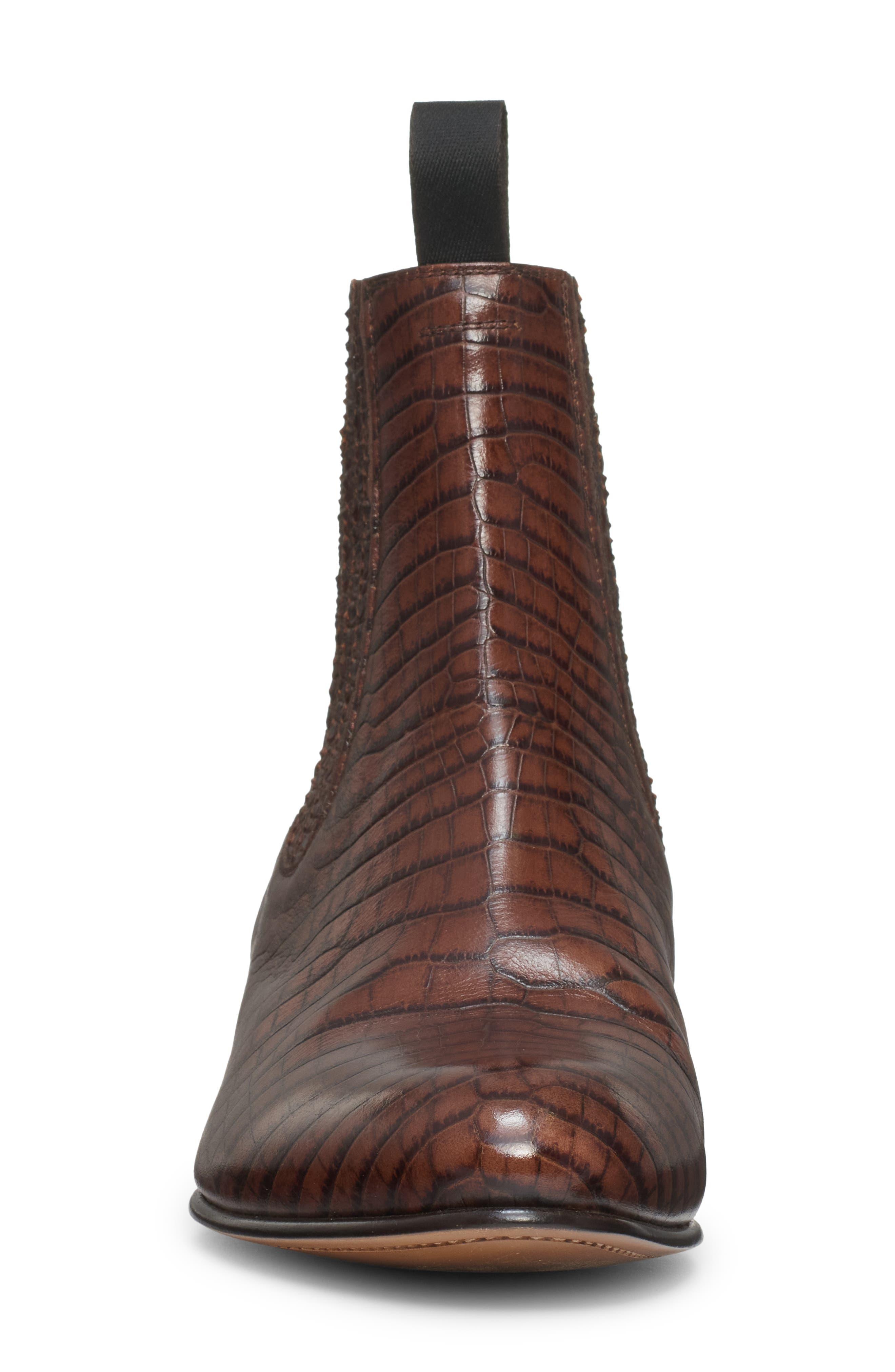 TOM FORD Alligator Embossed Chelsea Boot, Alternate, color, 