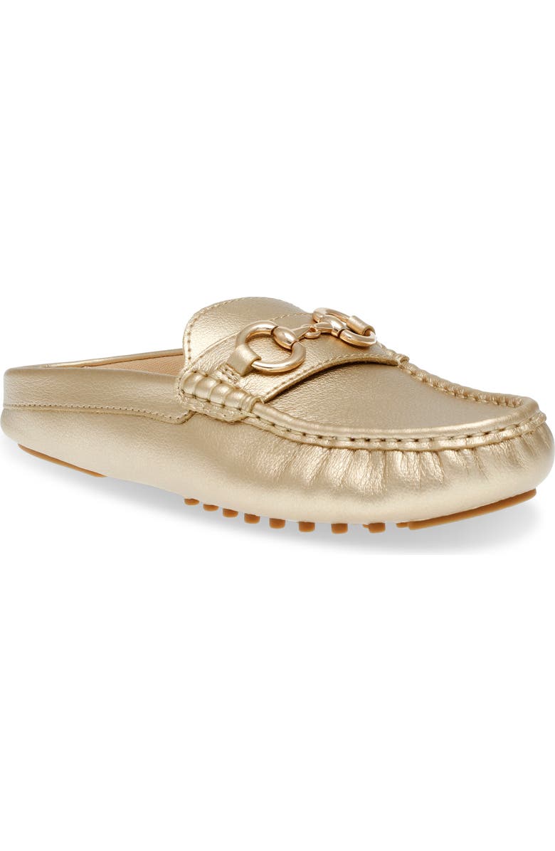 Anne Klein Centric Loafer Mule, Main, color, Gold Tumbled