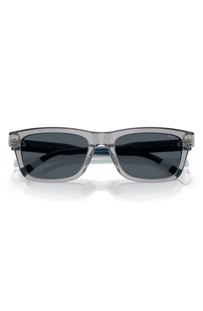 Polo Ralph Lauren 54mm Phantos Sunglasses, Alternate, color, Transparent Grey / Dark Grey