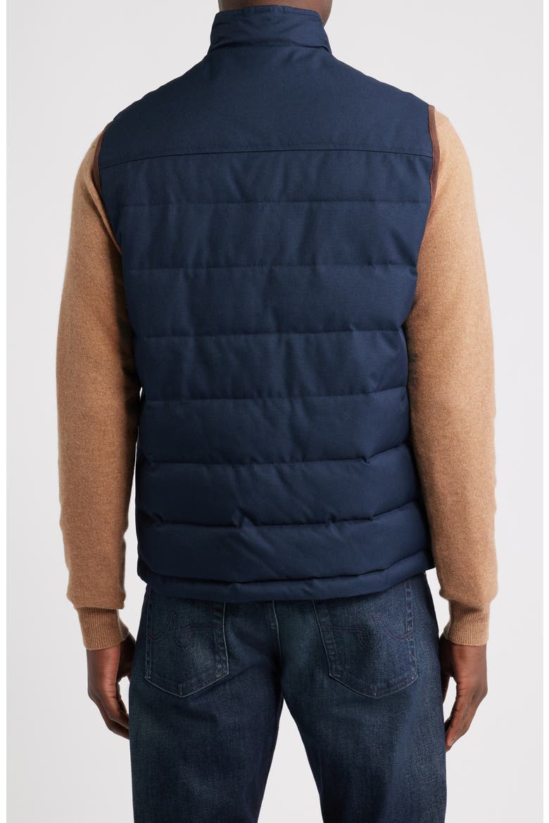 Sully Faux Leather Trim Quilted Vest (Men) | Nordstrom