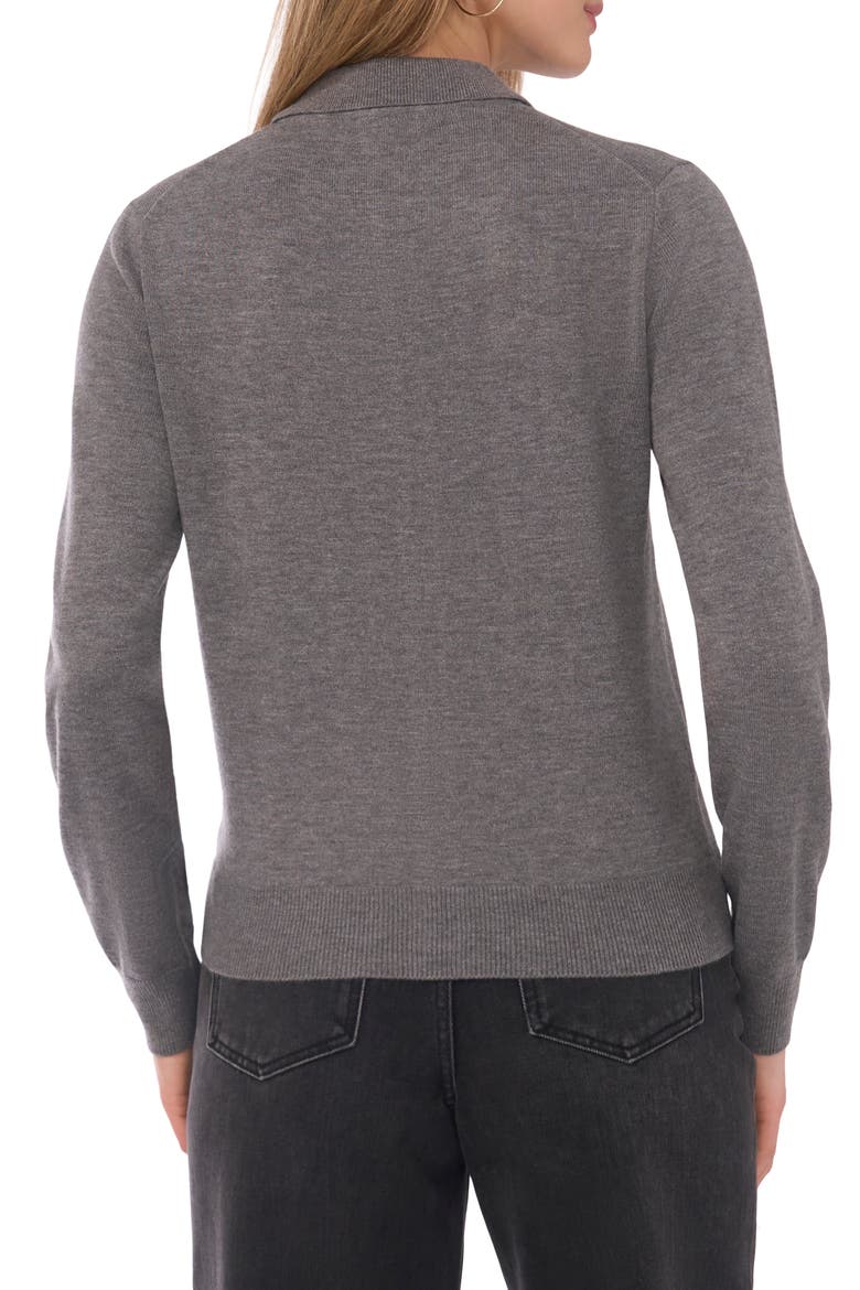 Polo Cardigan, Alternate, color, GRAVEL GREY