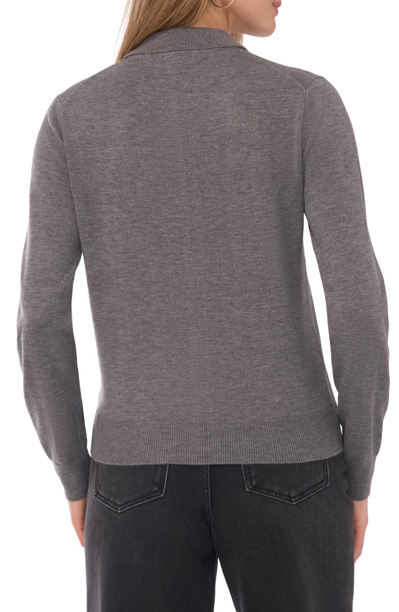 1.STATE Polo Cardigan, Alternate, color, Gravel Grey