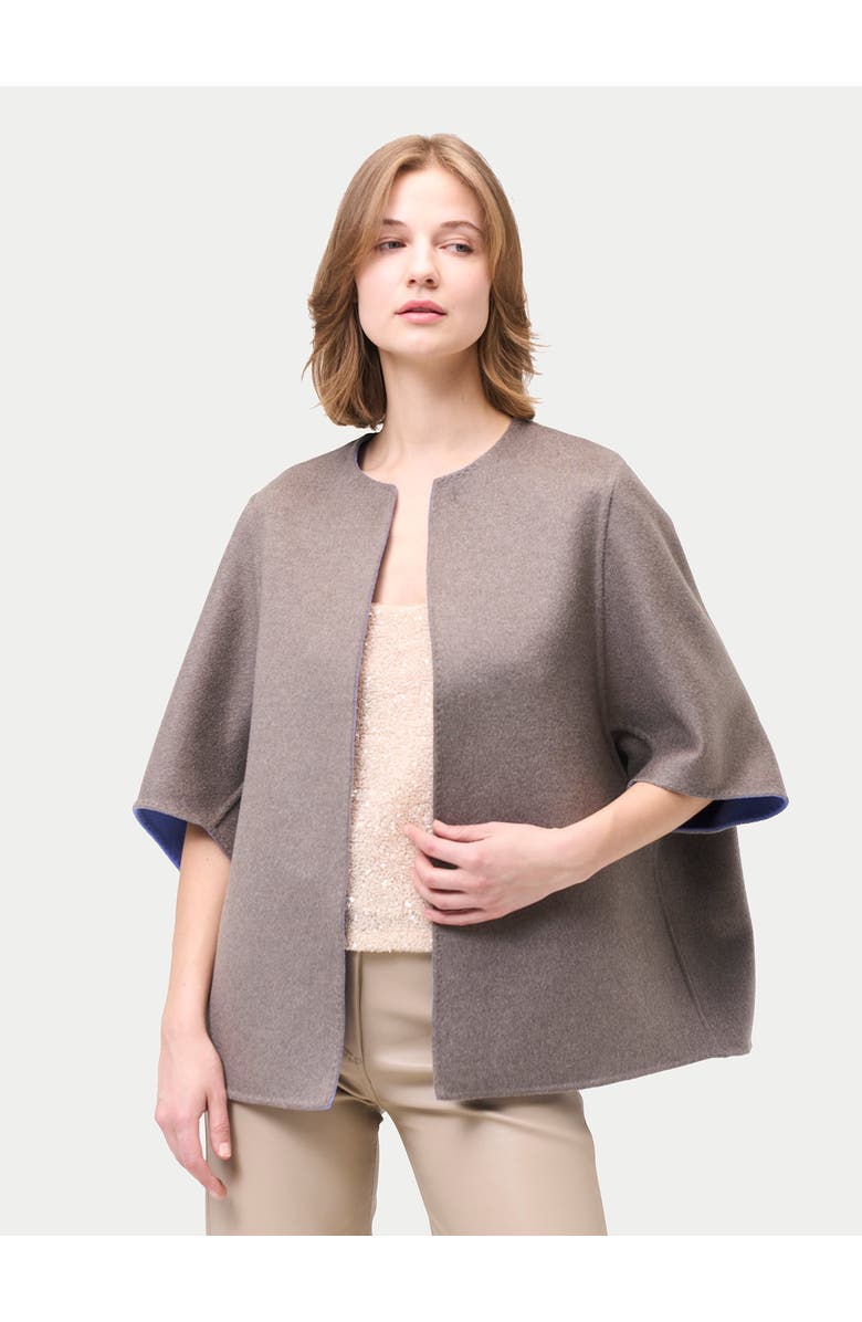 Gobi Cashmere Cashmere Poncho Jacket, Alternate, color, Reggata