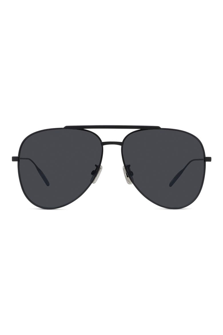GV Speed 59mm Pilot Sunglasses, Main, color, MBLK/SMKMR