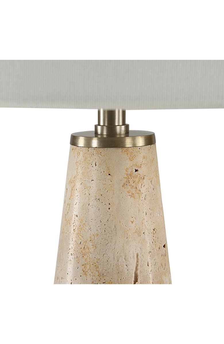 Renwil Almeria Travertine Table Lamp, Alternate, color,