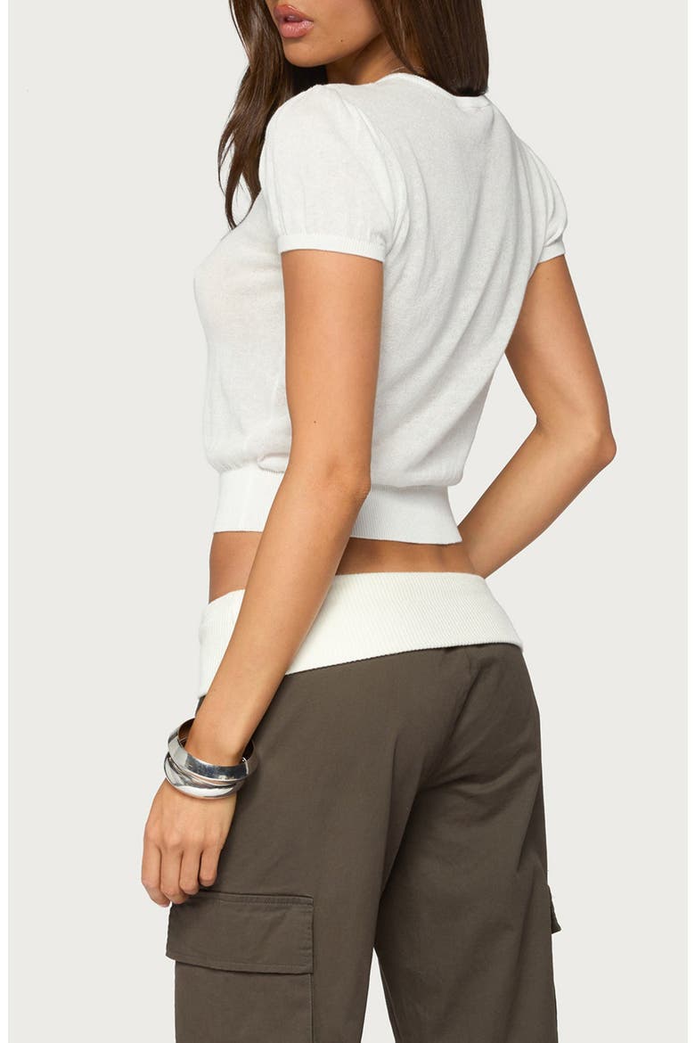 Nissa Knit Top, Alternate, color, WHITE