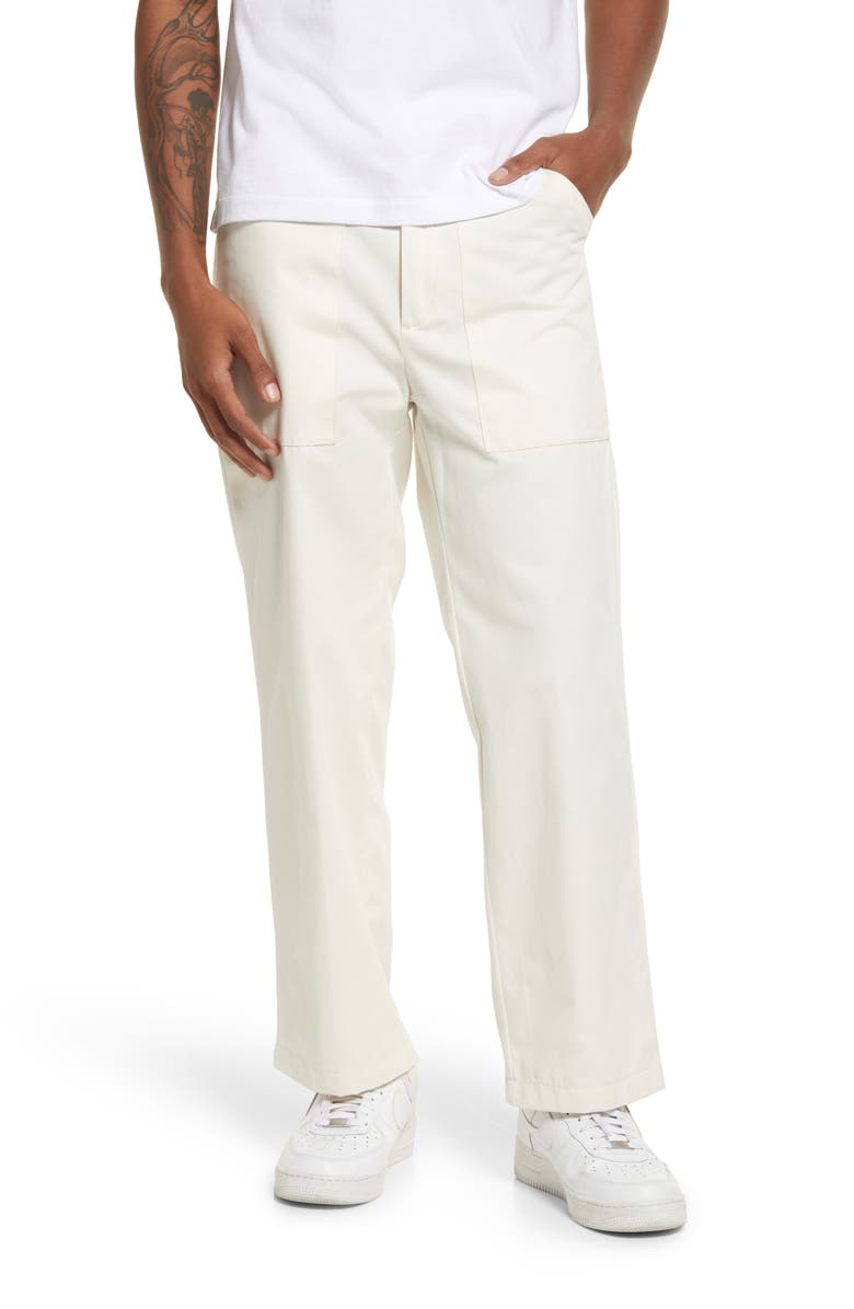 JUNGLES Men's Minimal Workwear Cotton Pants, Main, color,