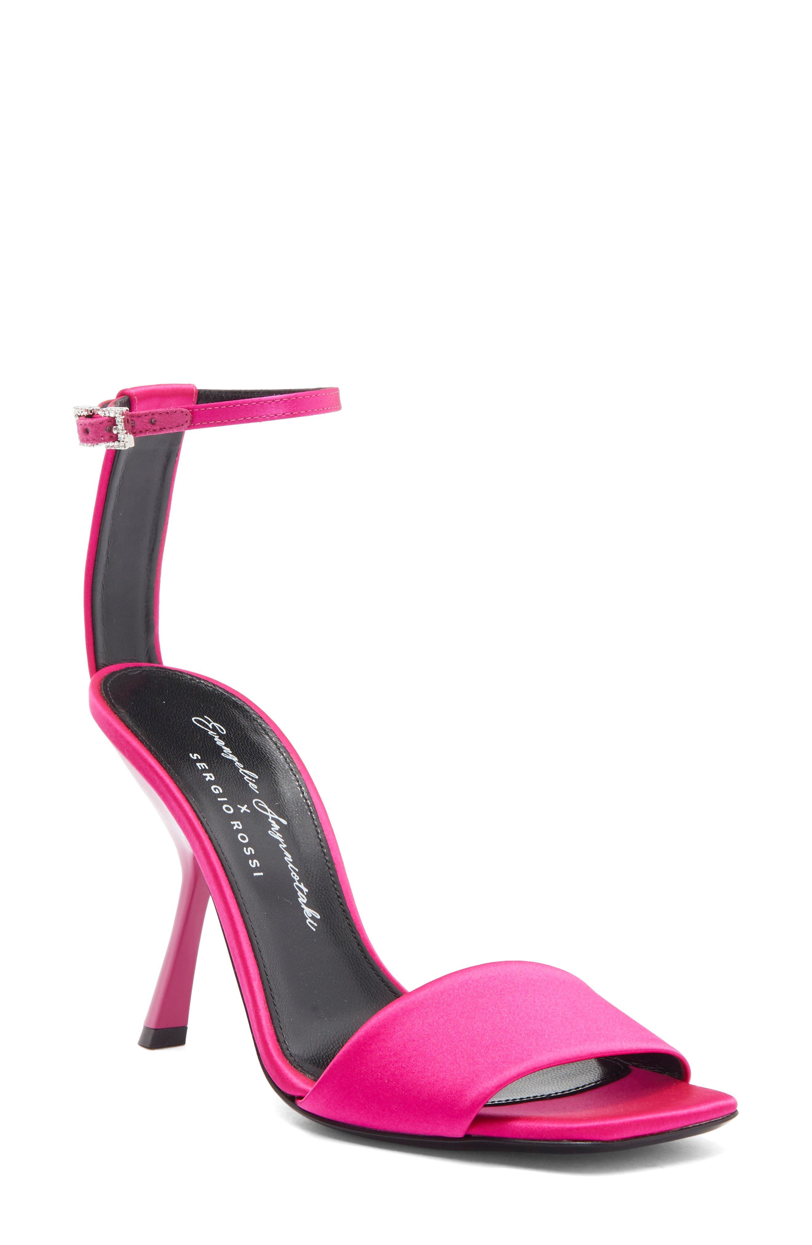 Sergio Rossi Square Toe Sandal, Main, color, 