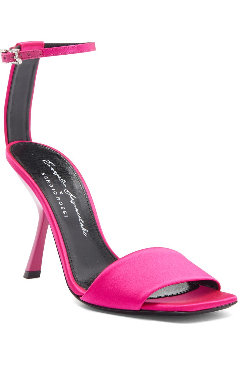 Sergio Rossi Square Toe Sandal, Main, color,