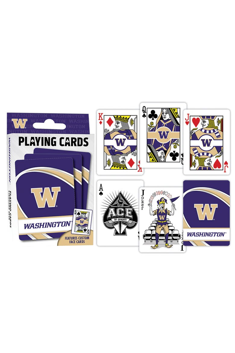 Washington Huskies Playing Cards, Alternate, color, Multicolor