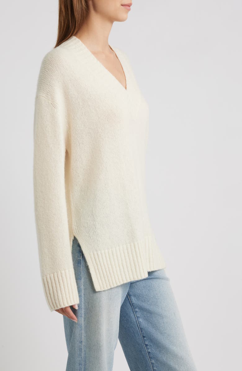 Rails Gisella Cashmere & Silk Sweater, Alternate, color, Ivory