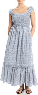 MAX STUDIO Tiered Printed Sundress