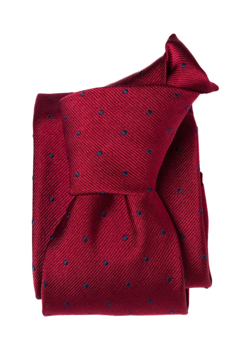 Elizabetta Pisa - Extra Long Silk Jacquard Tie for Men, Alternate, color, Burgundy