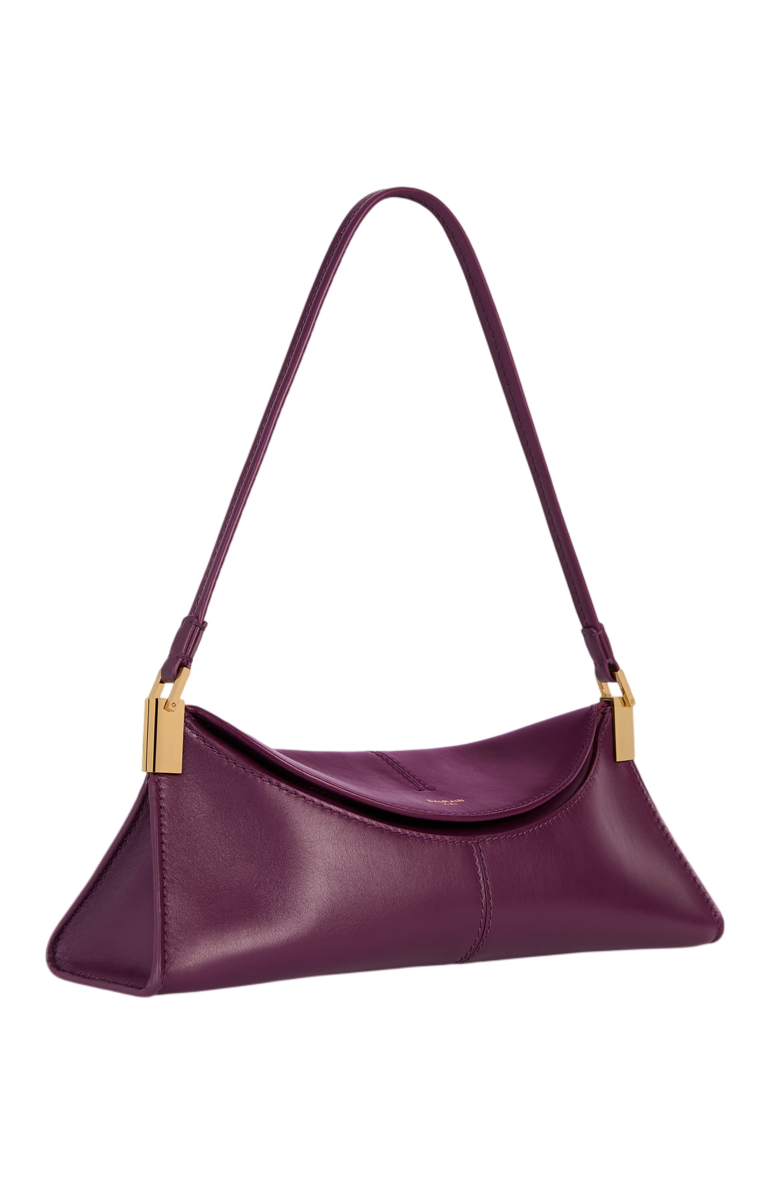 64-83 Small Bag in Smooth Leather, Alternate, color, purple